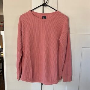 GAP Rose Waffle Knit Pullover, maternity size S